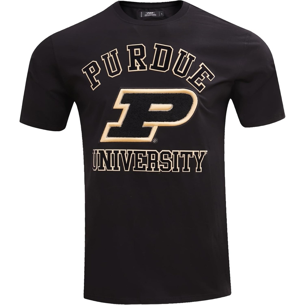 image:imagePro Standard Mens Purdue University Classic Chenille Short Sleeve Tee Black S