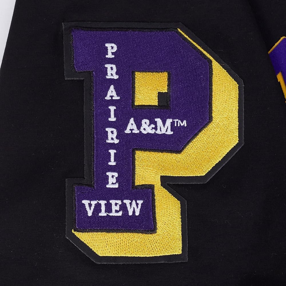 image:imagePro Standard Mens Prairie View AampM University Classic Chenille Short Sleeve Tee Black 3XL