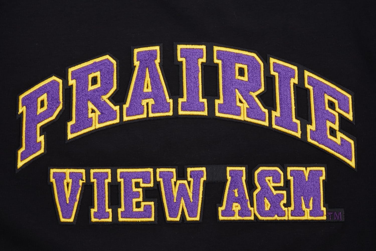 image:imagePro Standard Mens Prairie View AampM University Classic Chenille Short Sleeve Tee Black L