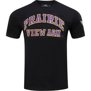 Pro Standard Mens Prairie View A&M University Classic Chenille Short Sleeve Tee Black L