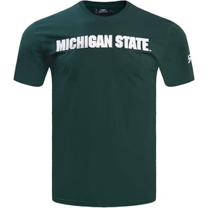 Pro Standard Mens Michigan State University Classic Chenille Short Sleeve Tee Forest Green M