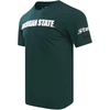 Pro Standard Mens Michigan State University Classic Chenille Short Sleeve Tee Forest Green S