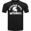 Pro Standard Mens Michigan State University Classic Chenille Short Sleeve Tee Black XL