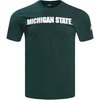 Pro Standard Mens Michigan State University Classic Chenille Short Sleeve Tee Forest Green S