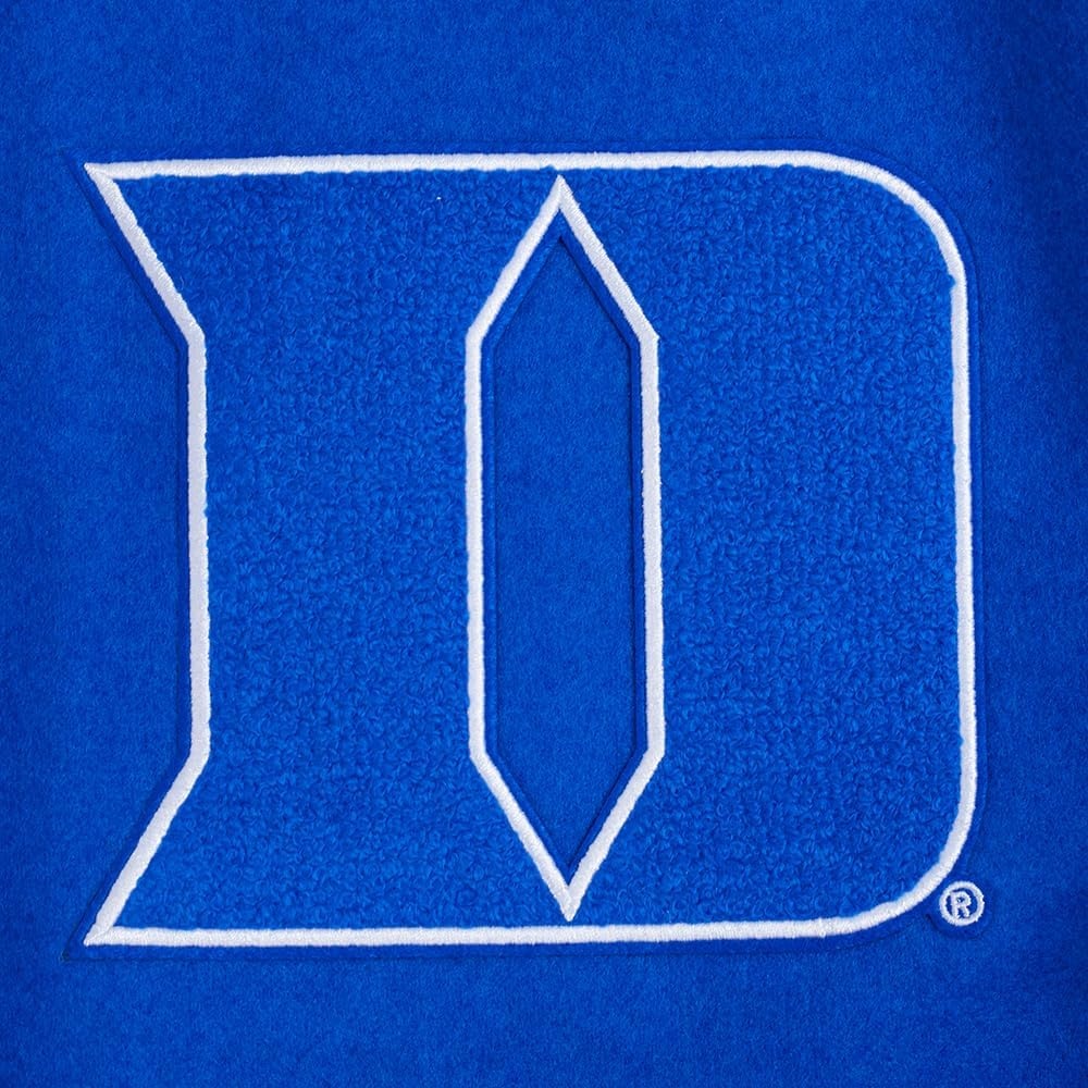 image:imagePro Standard NCAA mens Mens College Classic Chenille Wool Varsity JacketRoyal BlueWhite