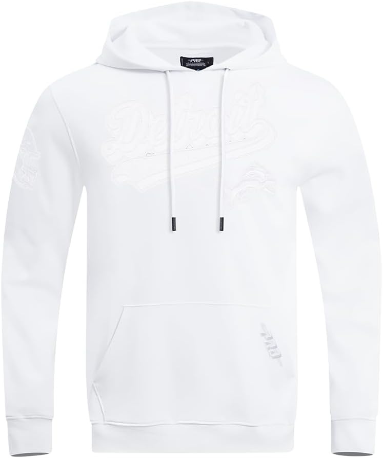 image:imageMens NFL Out Cotton Double Knit Pull Over HoodieWhite