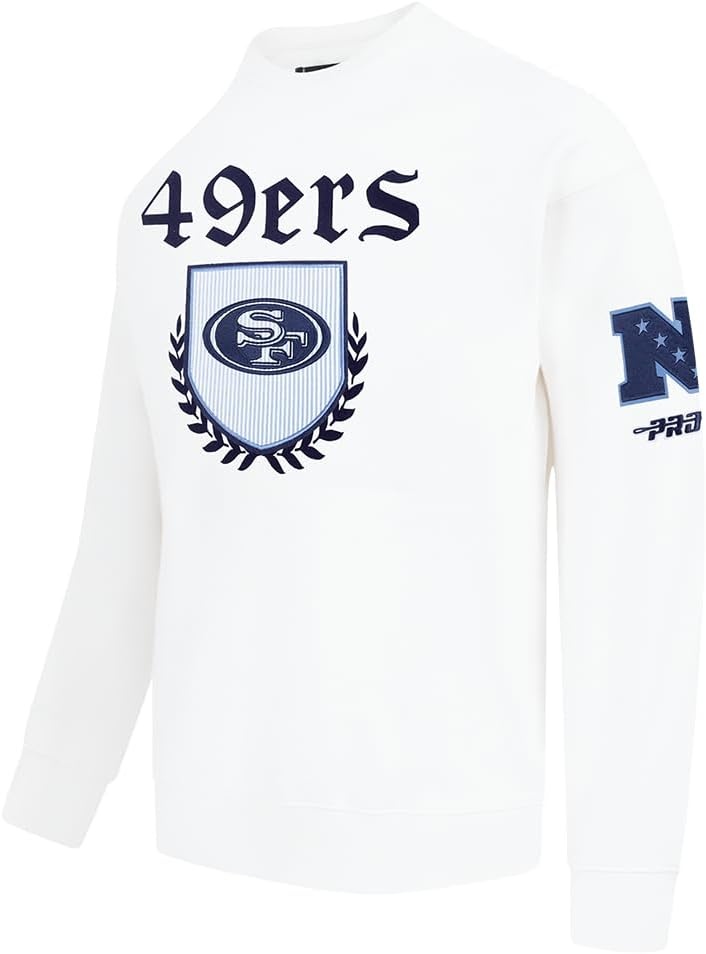 image:imagePro Standard Mens NFL Country Club Fleece Crewneck SweatshirtWhite