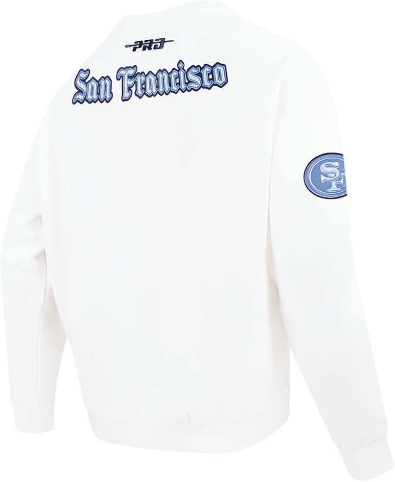 image:imagePro Standard Mens NFL Country Club Fleece Crewneck SweatshirtWhite