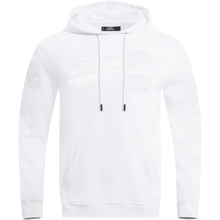 image:imageMens NFL Out Cotton Double Knit Pull Over HoodieWhite