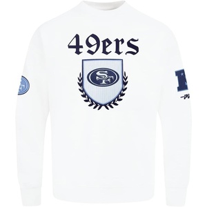 Pro Standard Mens NFL Country Club Fleece Crewneck Sweatshirt(White)