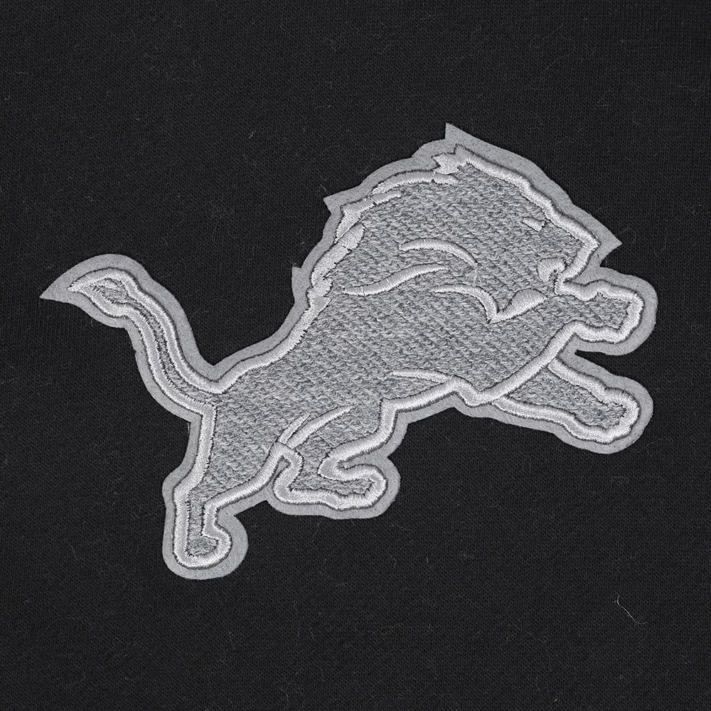 image:imagePro Standard Mens NFL Detroit Lions Reverse French Terry Pull Over Hoodie Black XL