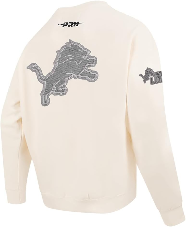image:imagePro Standard Mens NFL Reverse French Terry Fleece Crewneck SweatshirtOffwhite