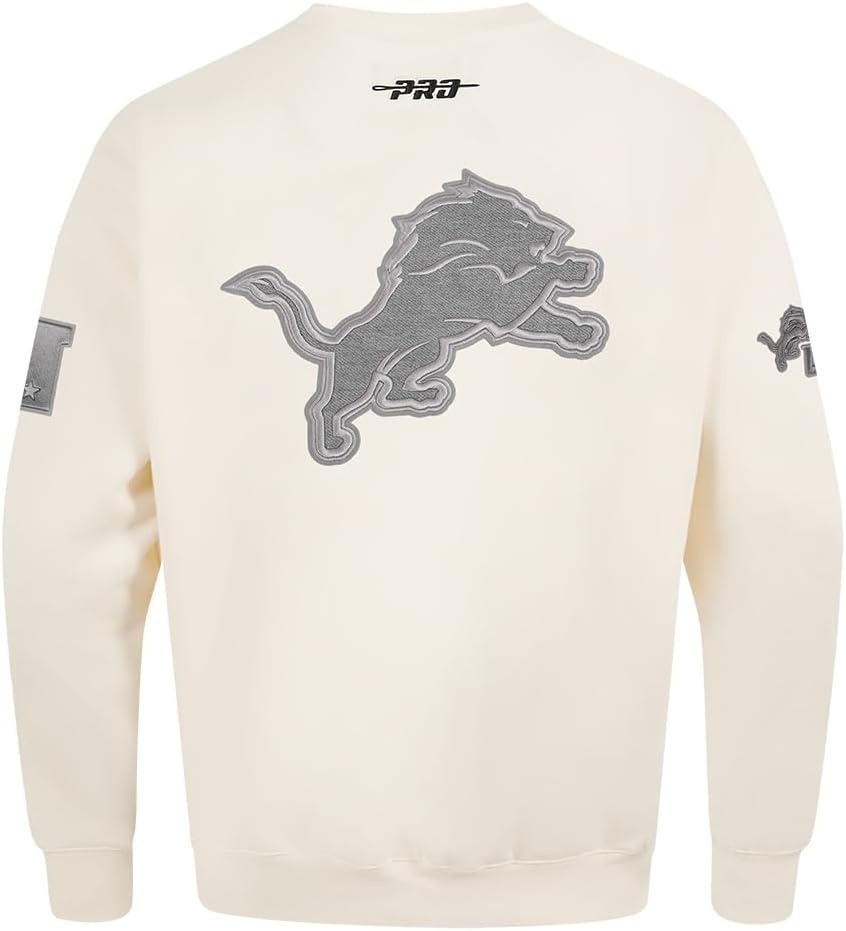 image:imagePro Standard Mens NFL Reverse French Terry Fleece Crewneck SweatshirtOffwhite