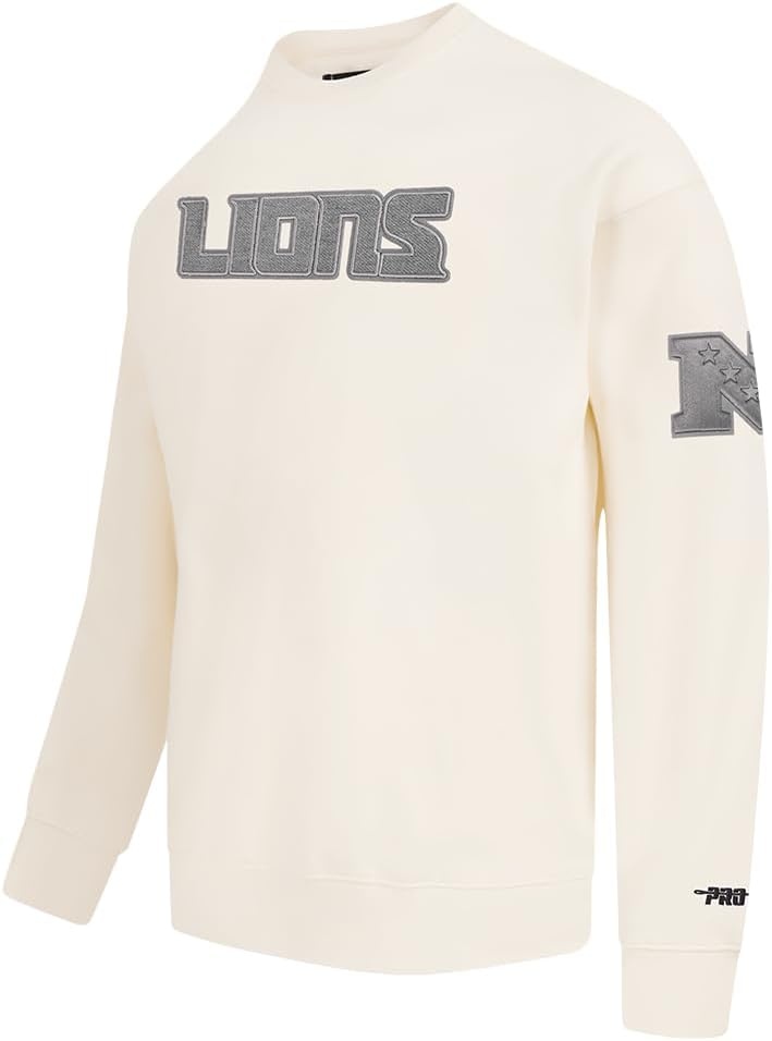 image:imagePro Standard Mens NFL Reverse French Terry Fleece Crewneck SweatshirtOffwhite