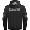 Pro Standard Mens NFL Detroit Lions Reverse French Terry Pull Over Hoodie Black XL