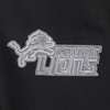 Pro Standard Mens NFL Detroit Lions Reverse French Terry Pull Over Hoodie Black XL