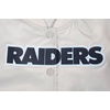Pro Standard Womens NFL Las Vegas Raiders Classic Chenille Satin Jacket Silver M