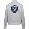 Pro Standard Womens NFL Las Vegas Raiders Classic Chenille Satin Jacket Silver M
