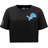 Pro Standard Womens NFL Mash Up Cotton Single Jersey Short Sleeve Boxy Tee(Black)