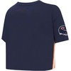 Pro Standard Womens NFL Mash Up Cotton Single Jersey Short Sleeve Boxy Tee(Midnight Navy)