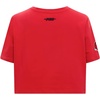 Pro Standard Womens NFL Mash Up Cotton Single Jersey Short Sleeve Boxy Tee(Red)