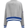 Pro Standard Womens NFL Mash Up Crewneck Sweatshirt(Heather Grey/Dodger Blue)