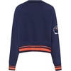 Pro Standard Womens NFL Mash Up Crewneck Sweatshirt(Midnight Navy/Orange/Midnight Navy)