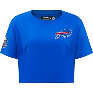 Pro Standard Womens NFL Mash Up Cotton Single Jersey Short Sleeve Boxy Tee(Royal Blue)