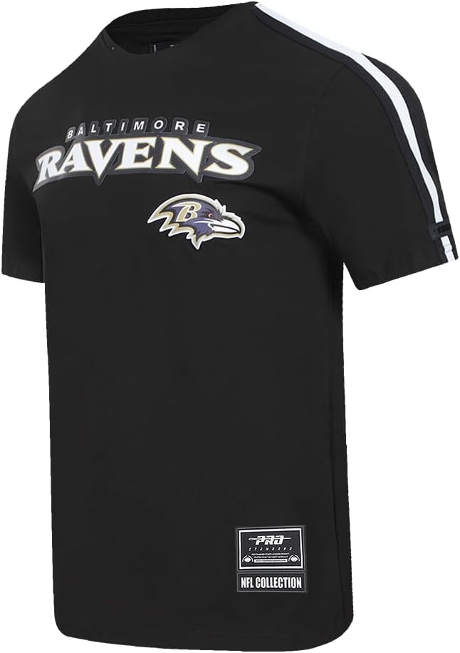 image:imagePro Standard Mens NFL Mesh Cotton Single Jersey Taping TeeBlack