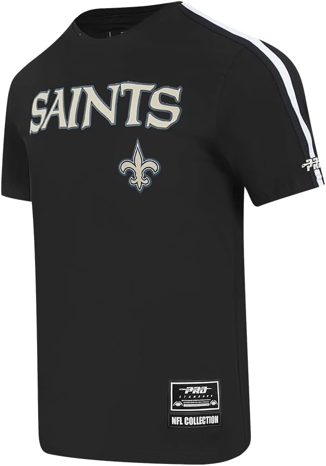 image:imagePro Standard Mens NFL Mesh Cotton Single Jersey Taping TeeBlack