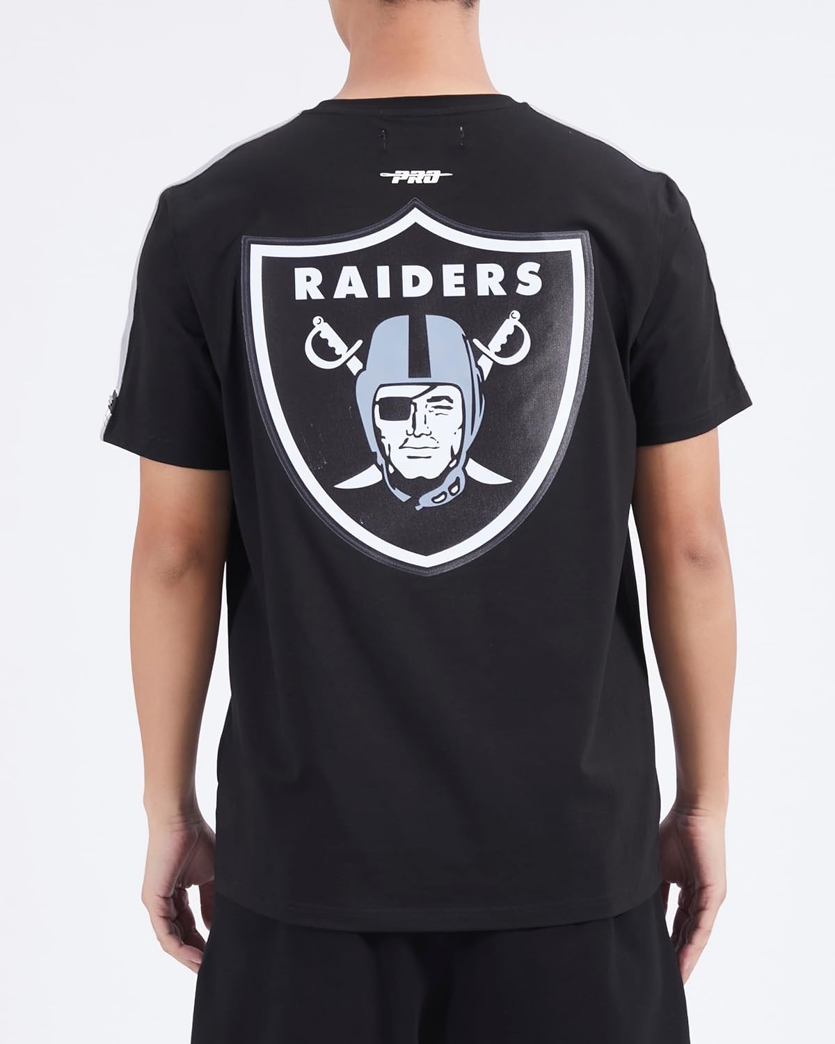 image:imagePro Standard Mens NFL Mesh Cotton Single Jersey Taping TeeBlackGray