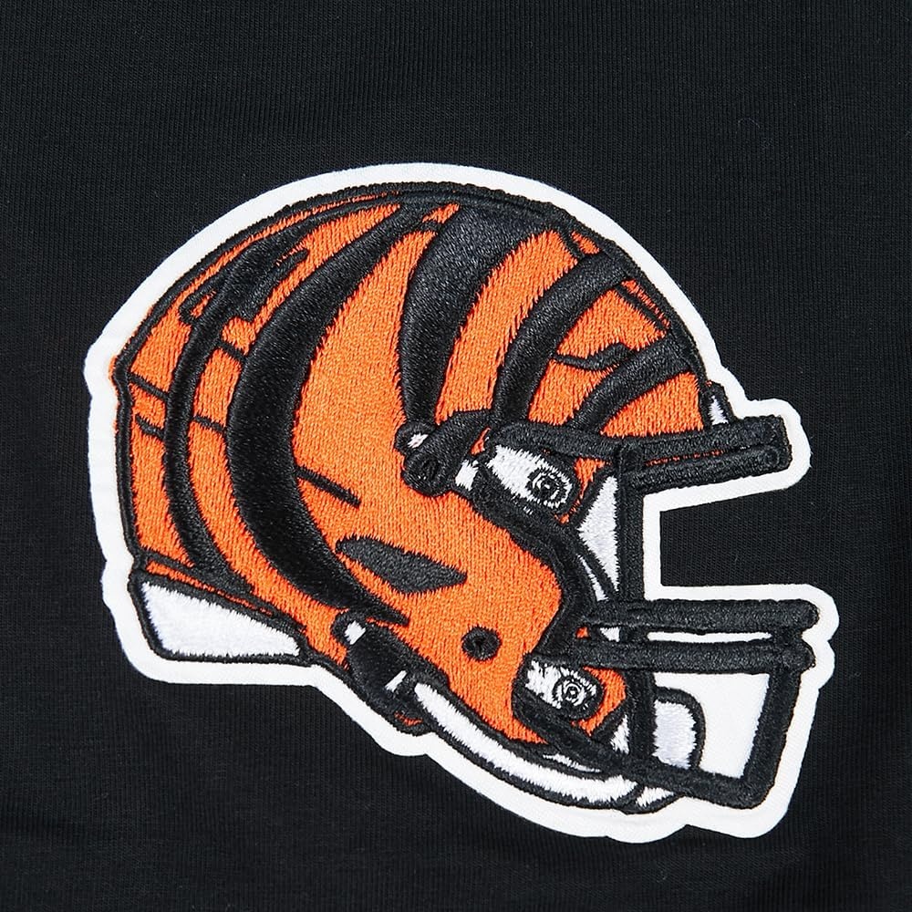 image:imagePro Standard Mens NFL Mesh Cotton Single Jersey Taping TeeBlackOrange