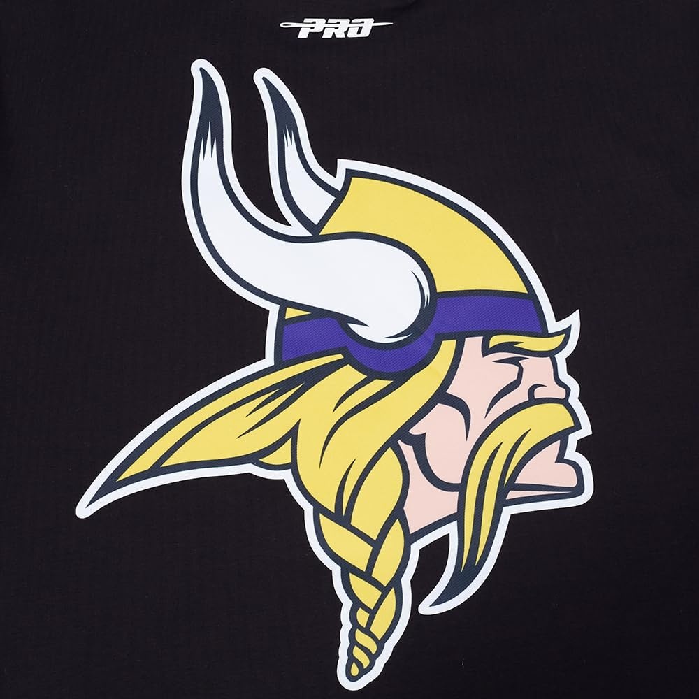 image:imagePro Standard Mens NFL Mesh Cotton Single Jersey Taping TeeBlackPurple