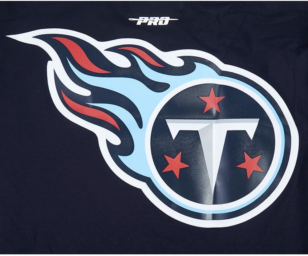 image:imagePro Standard Mens NFL Mesh Cotton Single Jersey Taping TeeMidnight NavyRed