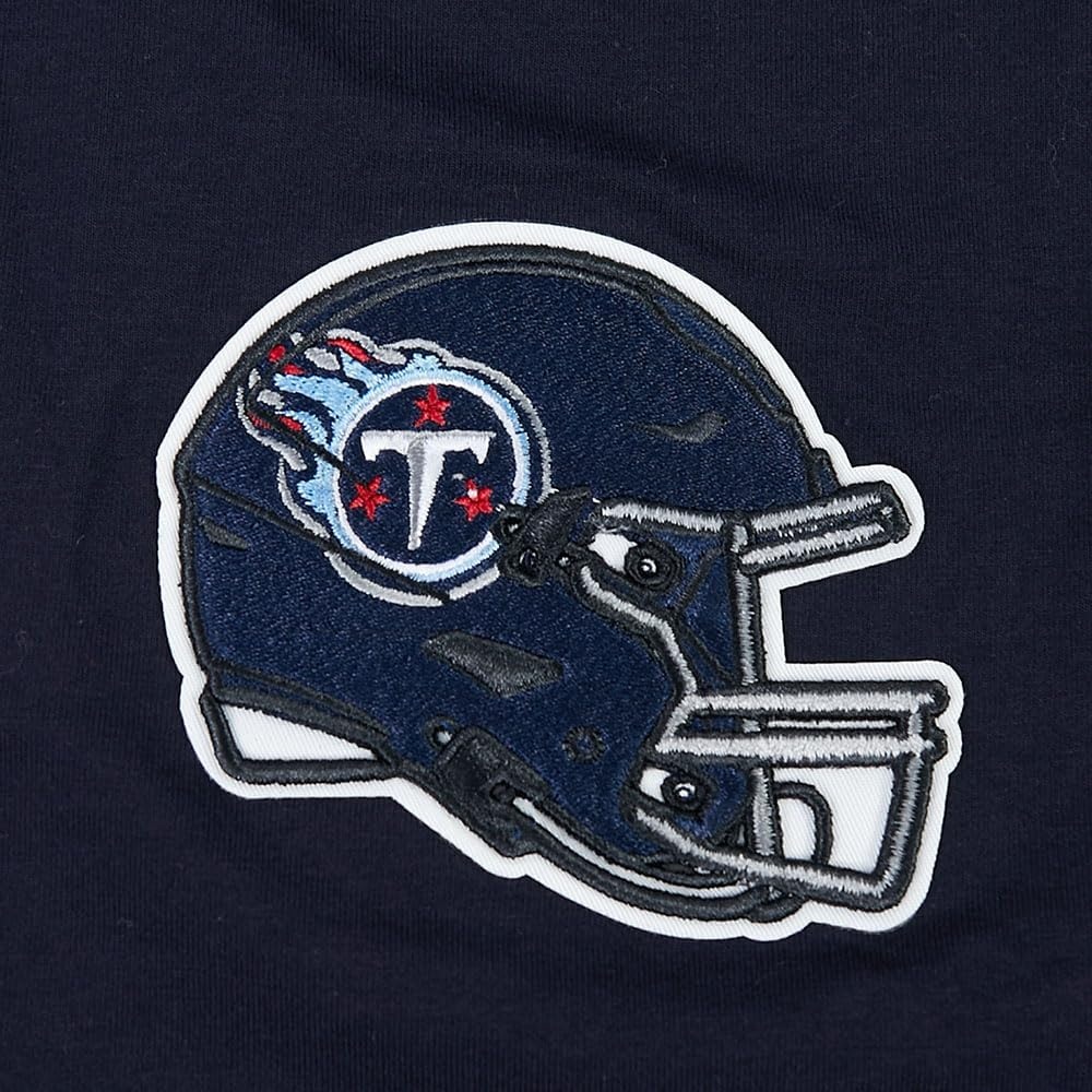 image:imagePro Standard Mens NFL Mesh Cotton Single Jersey Taping TeeMidnight NavyRed