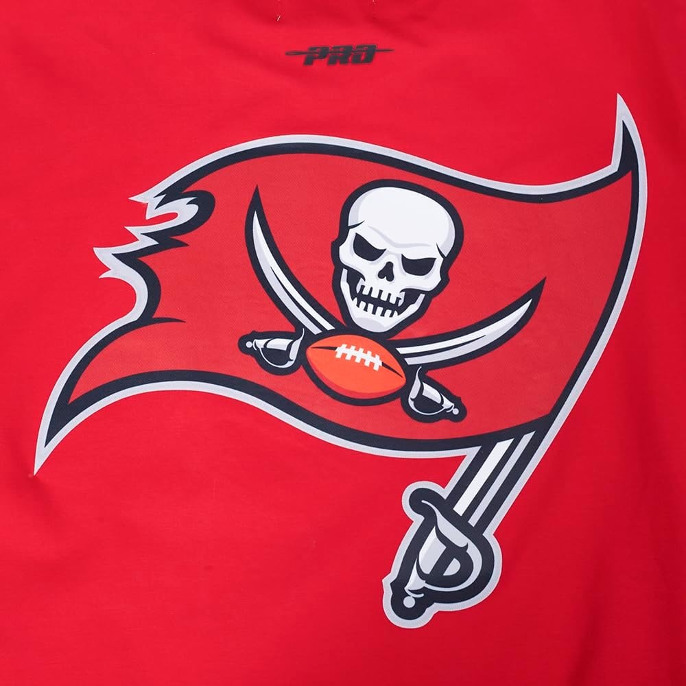image:imagePro Standard Mens NFL Mesh Cotton Single Jersey Taping TeeRedBlack