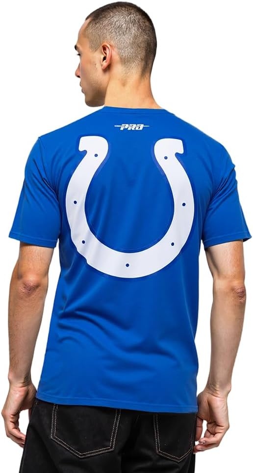 image:imagePro Standard Mens NFL Mesh Cotton Single Jersey Taping TeeRoyal Blue