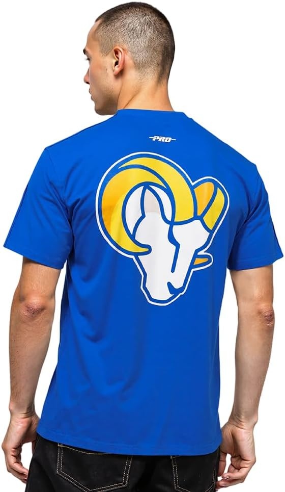 image:imagePro Standard Mens NFL Mesh Cotton Single Jersey Taping TeeRoyal Blue
