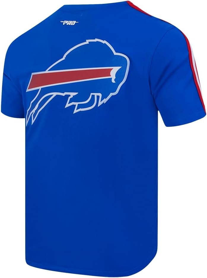 image:imagePro Standard Mens NFL Mesh Cotton Single Jersey Taping TeeRoyal BlueRed