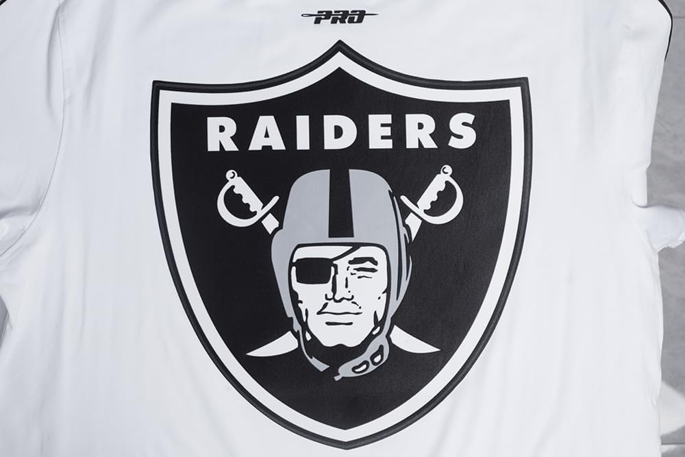image:imagePro Standard Mens NFL Mesh Cotton Single Jersey Taping TeeWhiteBlack