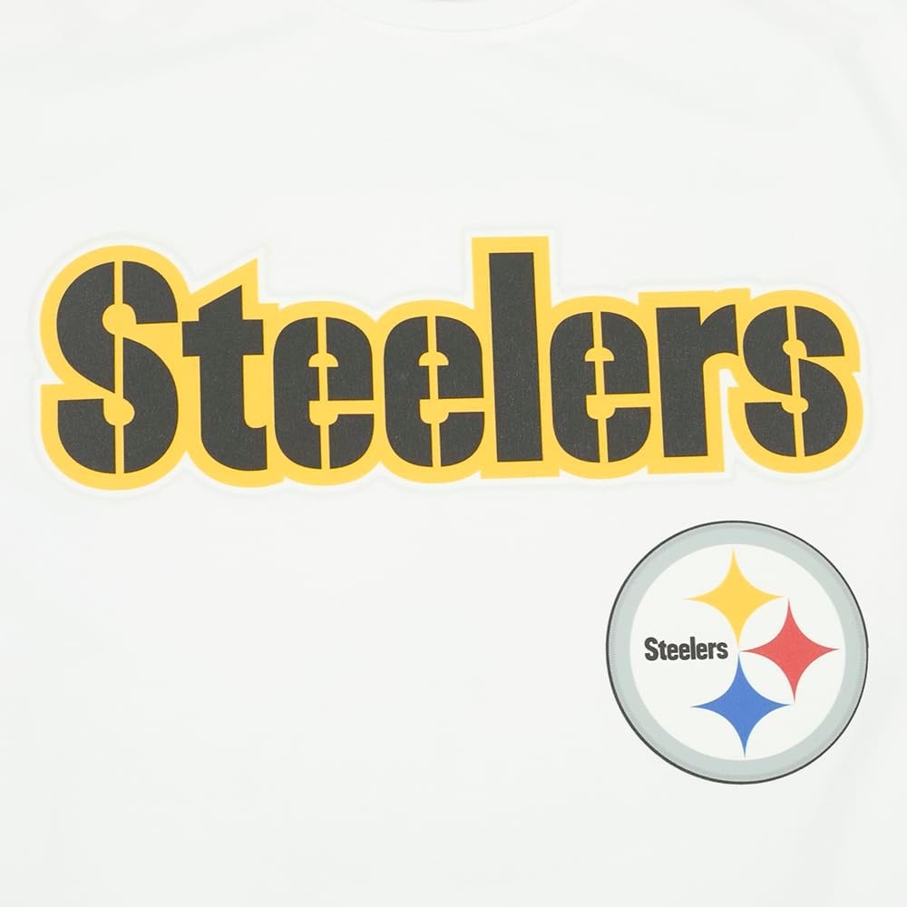 image:imagePro Standard Mens NFL Mesh Cotton Single Jersey Taping TeeWhiteBlack