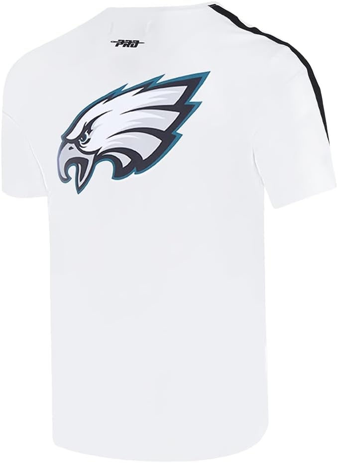 image:imagePro Standard Mens NFL Mesh Cotton Single Jersey Taping TeeWhiteBlack