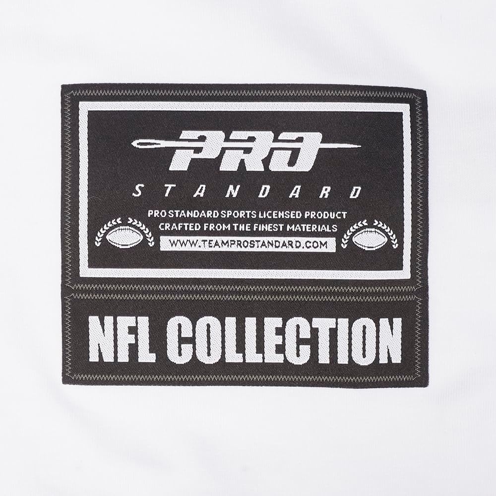 image:imagePro Standard Mens NFL Mesh Cotton Single Jersey Taping TeeWhiteBlack