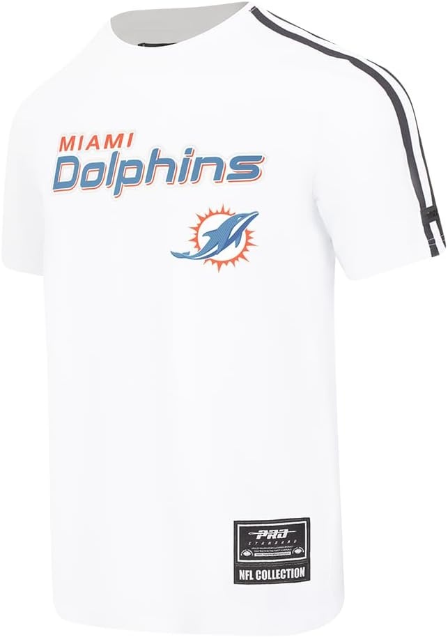 image:imagePro Standard Mens NFL Mesh Cotton Single Jersey Taping TeeWhiteBlack