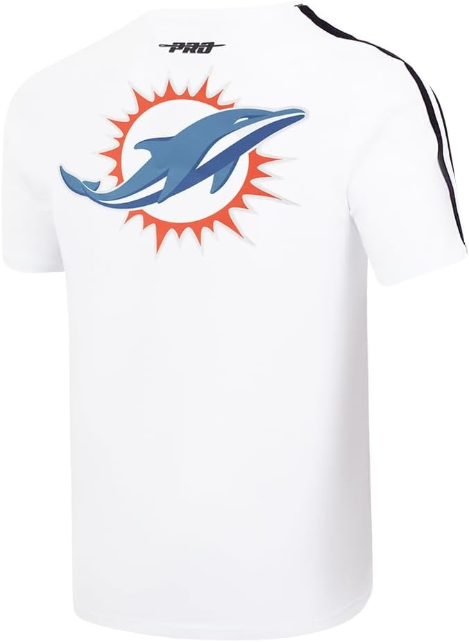 image:imagePro Standard Mens NFL Mesh Cotton Single Jersey Taping TeeWhiteBlack