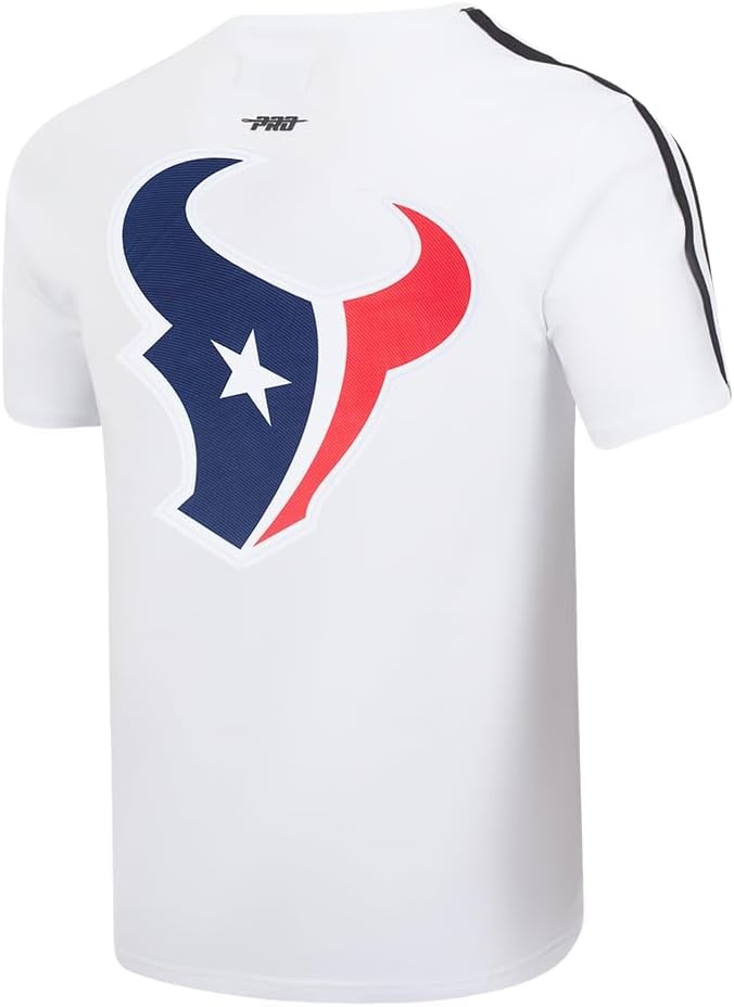 image:imagePro Standard Mens NFL Mesh Cotton Single Jersey Taping TeeWhiteBlack