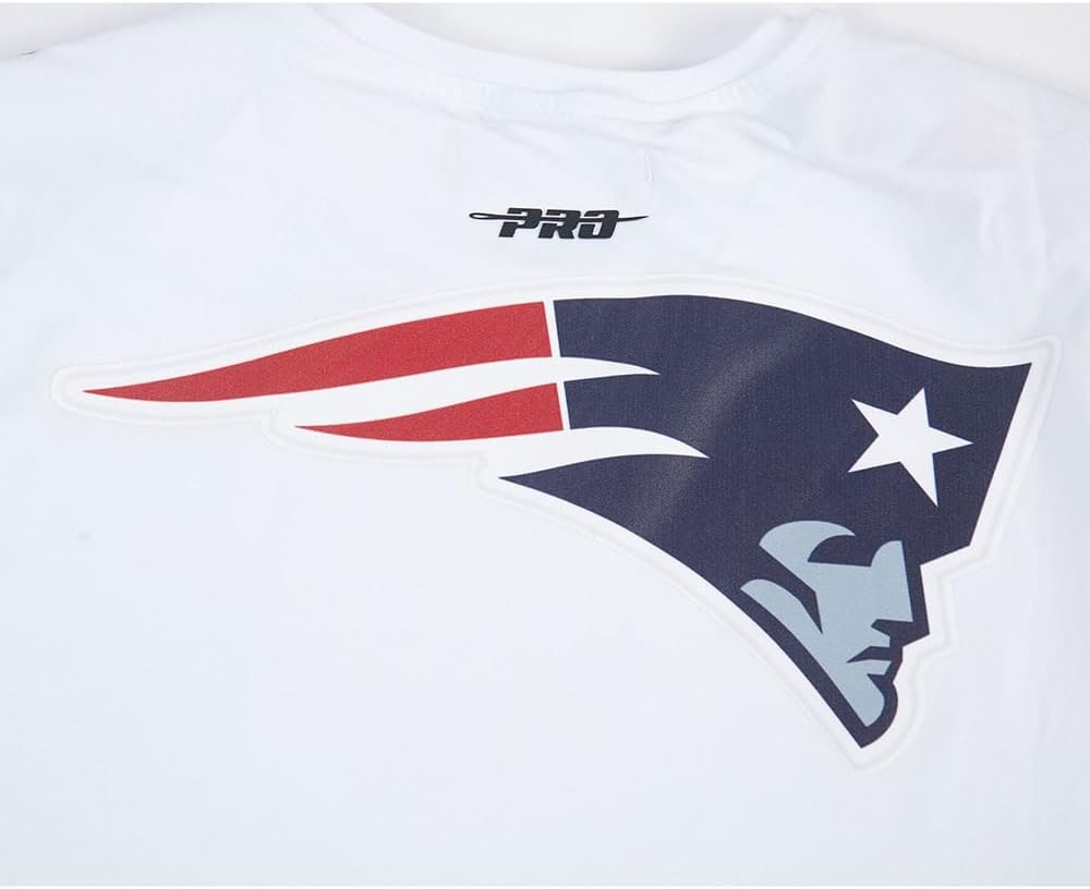 image:imagePro Standard Mens NFL Mesh Cotton Single Jersey Taping TeeWhiteMidnight Navy