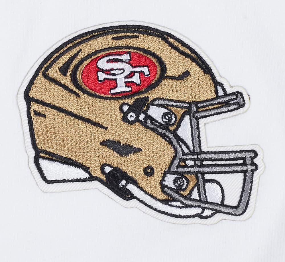 image:imagePro Standard Mens NFL Mesh Cotton Single Jersey Taping TeeWhiteRed