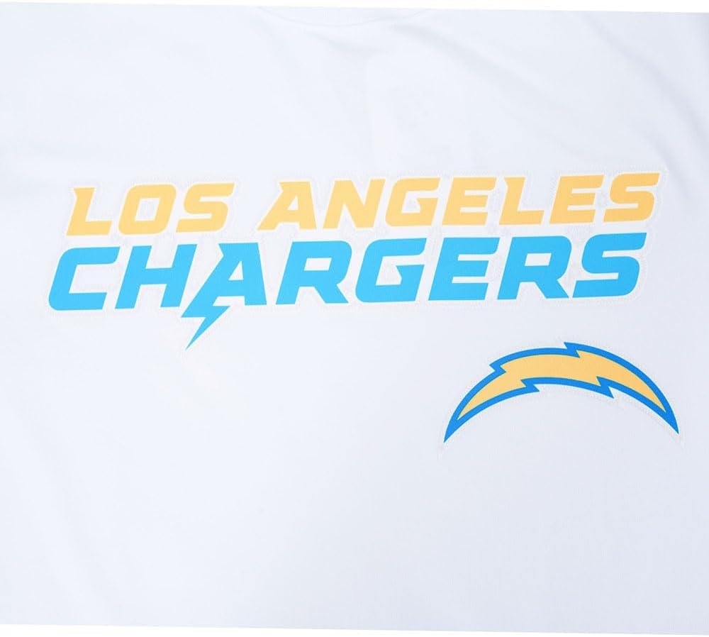 image:imagePro Standard Mens NFL Mesh Cotton Single Jersey Taping TeeWhiteUniversity Blue