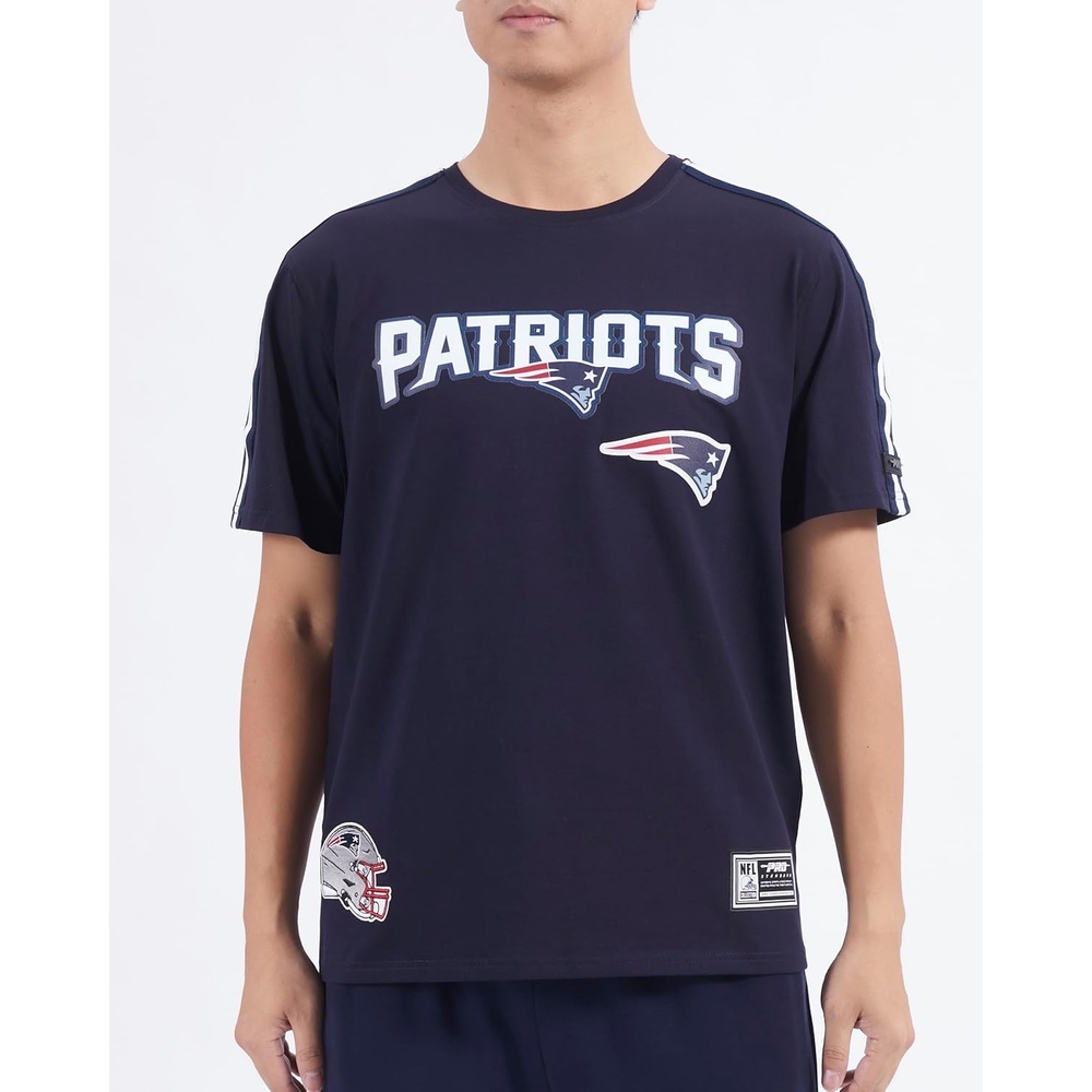 image:imagePro Standard Mens NFL Mesh Cotton Single Jersey Taping TeeMidnight Navy